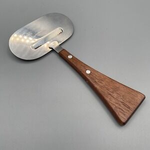 Vintage Cheese Slicer Wooden Handle Modernist‎ Utensil Stainless Steel Plane